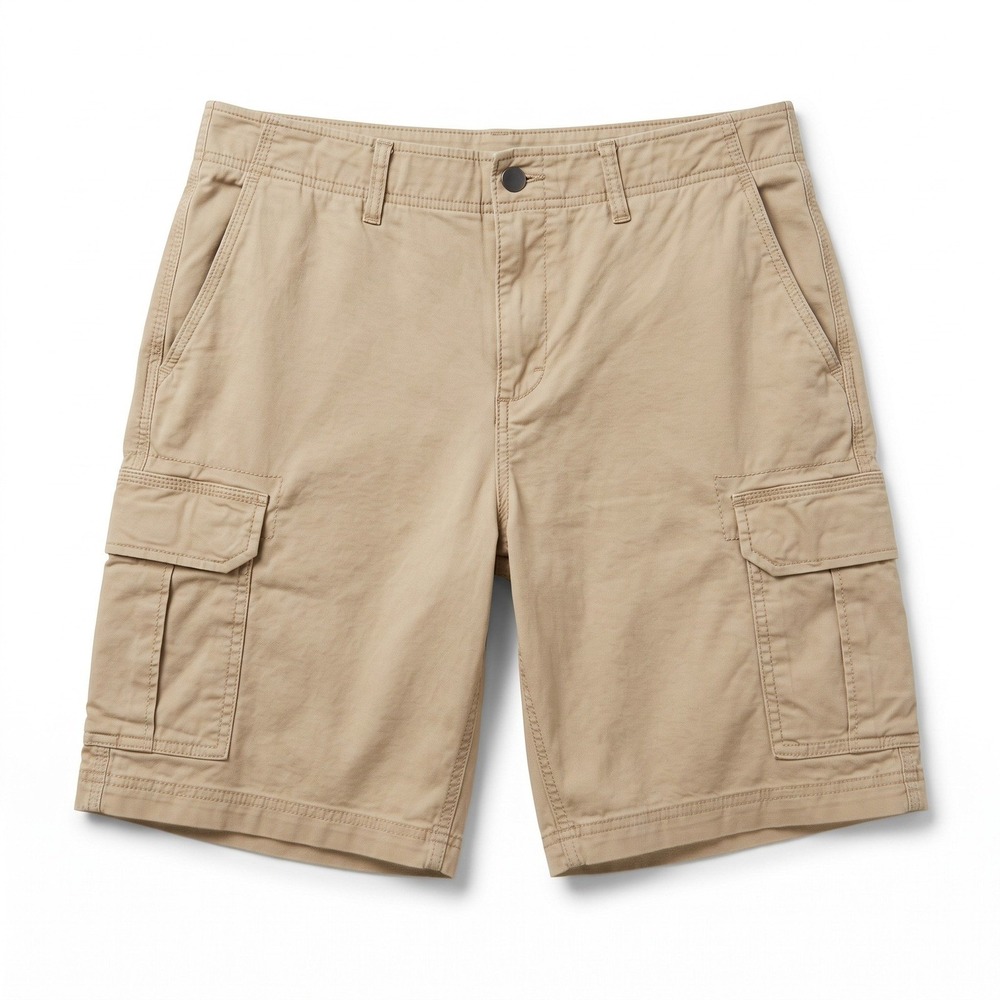 George 34 Khaki Cargo Shorts Mens Casual Minimalist Utility